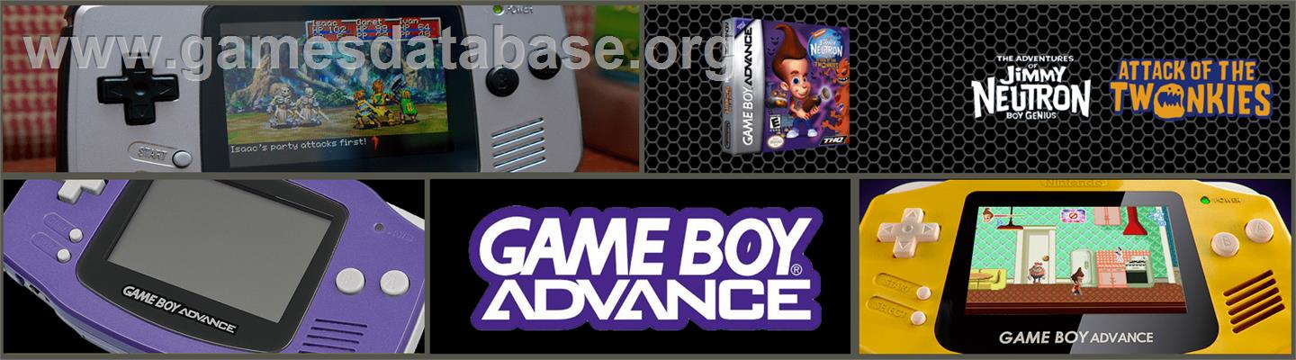 Adventures of Jimmy Neutron: Boy Genius - Attack of the Twonkies - Nintendo Game Boy Advance - Artwork - Marquee