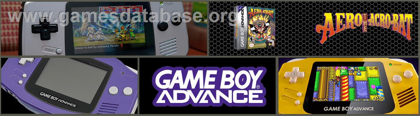 Aero The Acro-bat - Nintendo Game Boy Advance - Artwork - Marquee