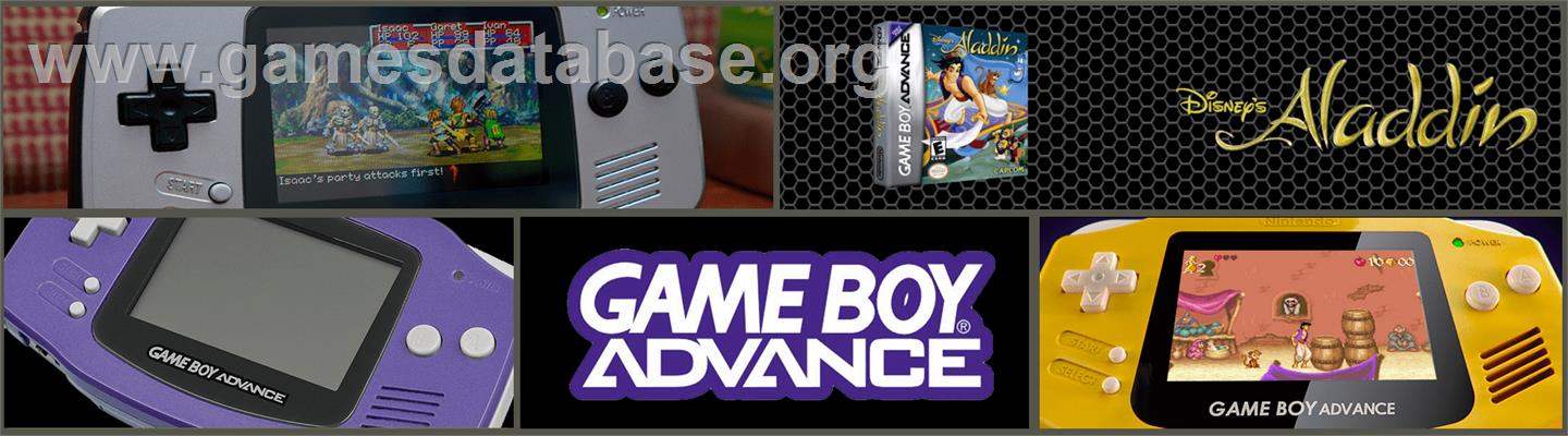 Aladdin - Nintendo Game Boy Advance - Artwork - Marquee