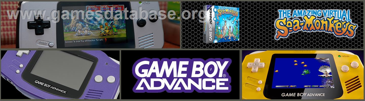 Amazing Virtual Sea-monkeys, The - Nintendo Game Boy Advance - Artwork - Marquee