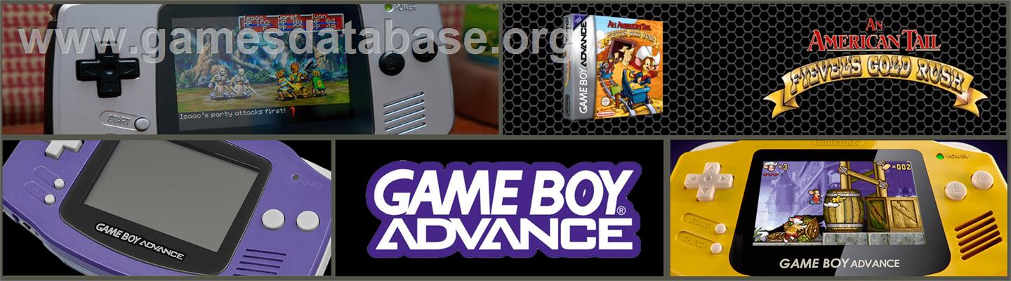An American Tail: Fievel's Gold Rush - Nintendo Game Boy Advance - Artwork - Marquee