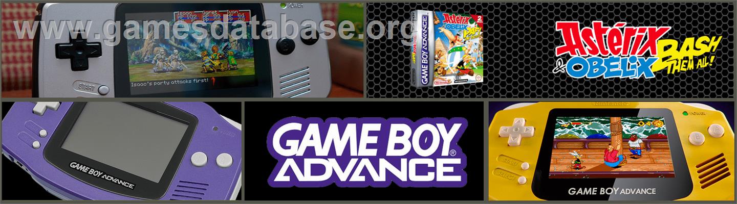 Asterix & Obelix - Bash Them All! - Nintendo Game Boy Advance - Artwork - Marquee