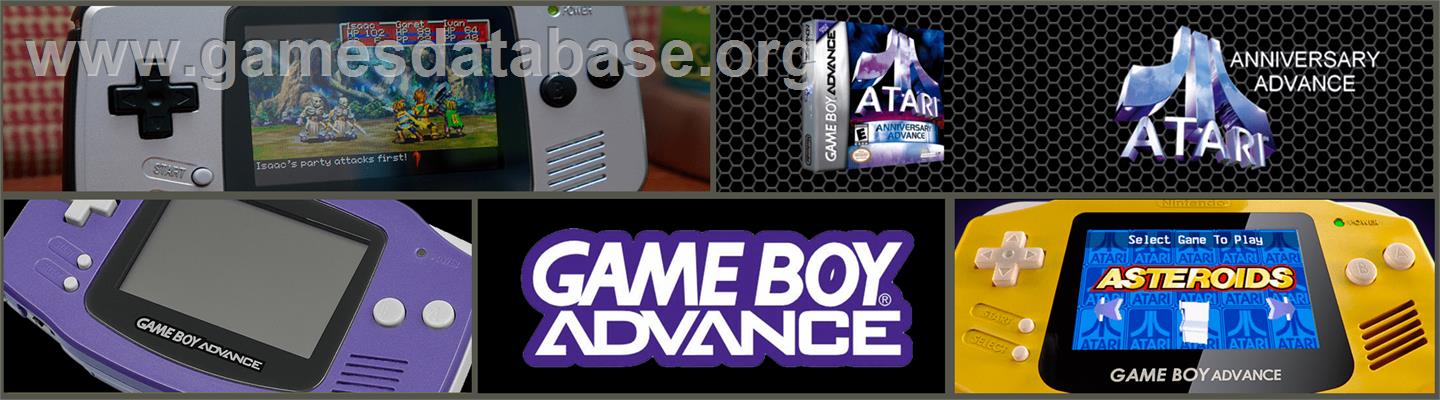 Atari Anniversary Advance - Nintendo Game Boy Advance - Artwork - Marquee
