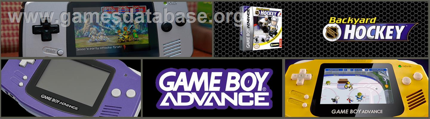 Backyard Hockey - Nintendo Game Boy Advance - Artwork - Marquee