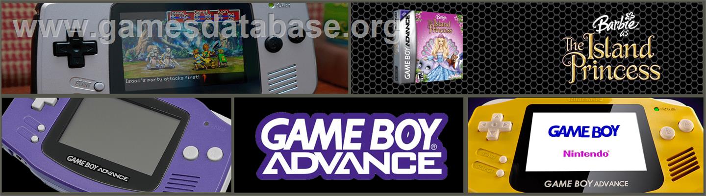 Barbie as The Island Princess - Nintendo Game Boy Advance - Artwork - Marquee