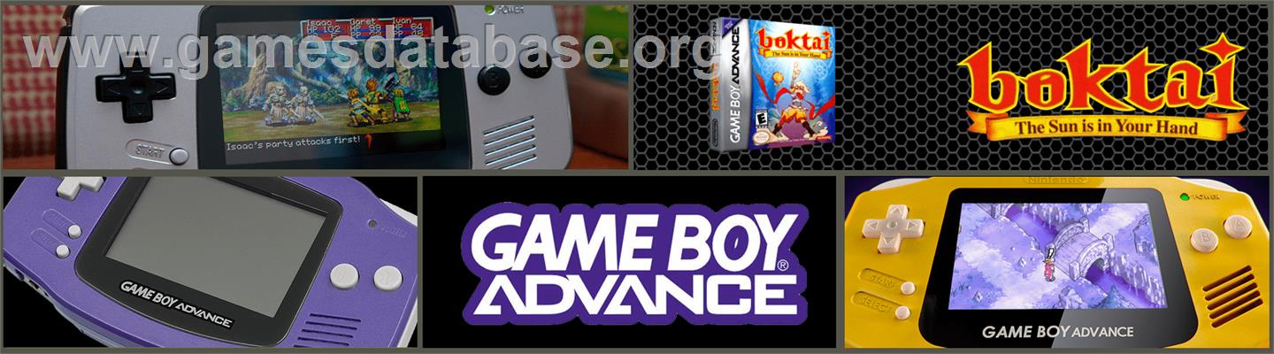 Boktai: The Sun is in Your Hand - Nintendo Game Boy Advance - Artwork - Marquee