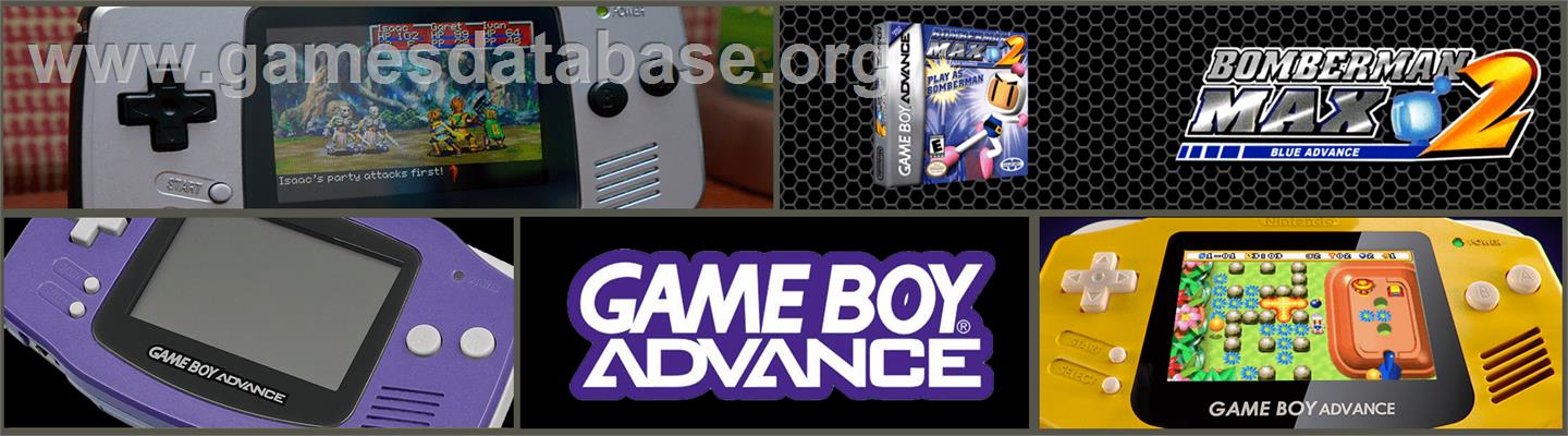 Bomberman Max 2: Blue Advance - Nintendo Game Boy Advance - Artwork - Marquee