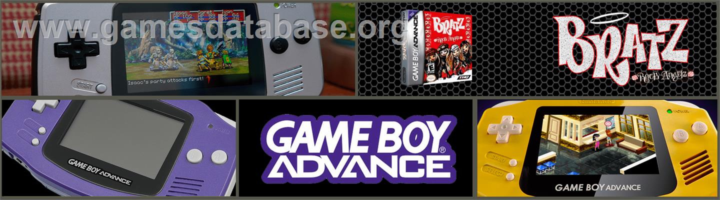 Bratz - Rock Angelz - Nintendo Game Boy Advance - Artwork - Marquee