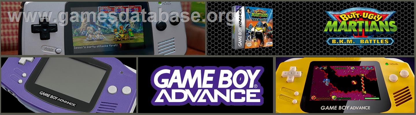 Butt-ugly Martians - B.k.m. Battles - Nintendo Game Boy Advance - Artwork - Marquee