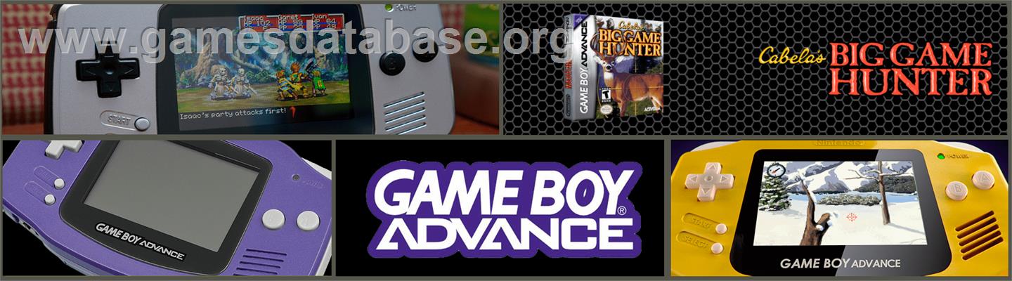 Cabela's Big Game Hunter - Nintendo Game Boy Advance - Artwork - Marquee