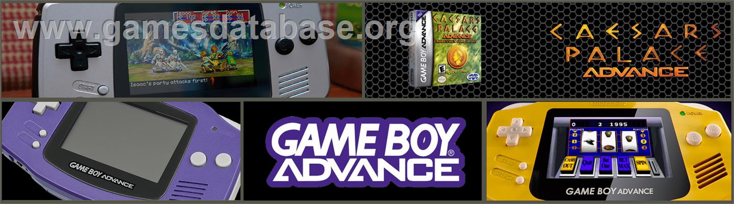 Caesars Palace Advance - Millennium Gold Edition - Nintendo Game Boy Advance - Artwork - Marquee