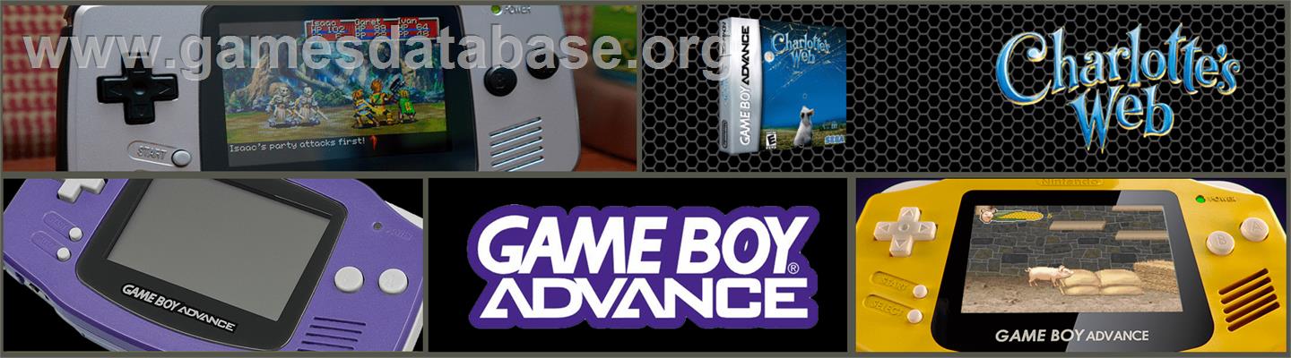 Charlotte's Web - Nintendo Game Boy Advance - Artwork - Marquee