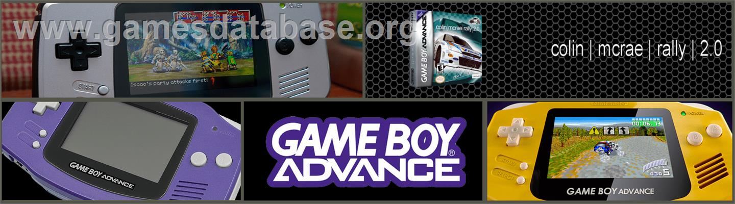 Colin McRae Rally 2.0 - Nintendo Game Boy Advance - Artwork - Marquee