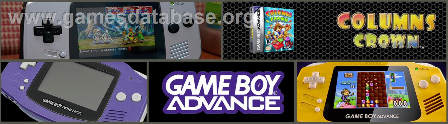 Columns Crown - Nintendo Game Boy Advance - Artwork - Marquee
