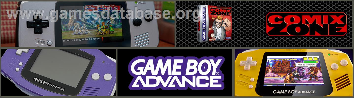 Comix Zone - Nintendo Game Boy Advance - Artwork - Marquee