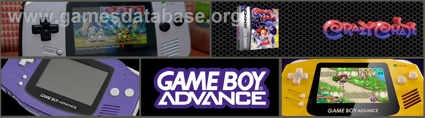 Crazy Chase - Nintendo Game Boy Advance - Artwork - Marquee