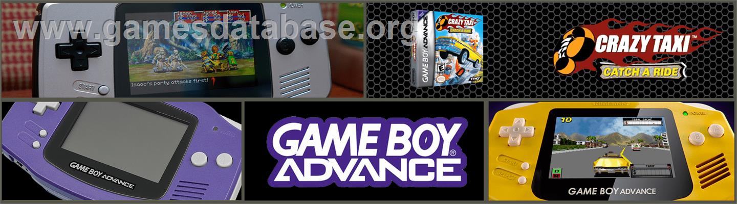 Crazy Taxi: Catch a Ride - Nintendo Game Boy Advance - Artwork - Marquee