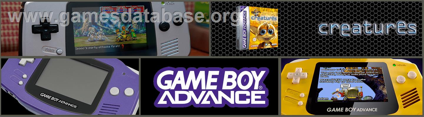 Creatures - Nintendo Game Boy Advance - Artwork - Marquee