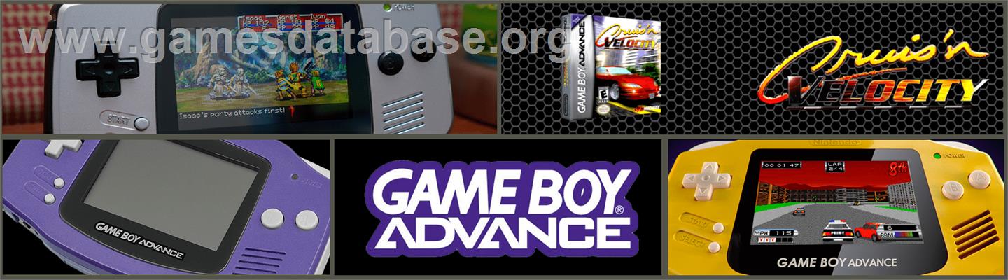 Cruis'n Velocity - Nintendo Game Boy Advance - Artwork - Marquee