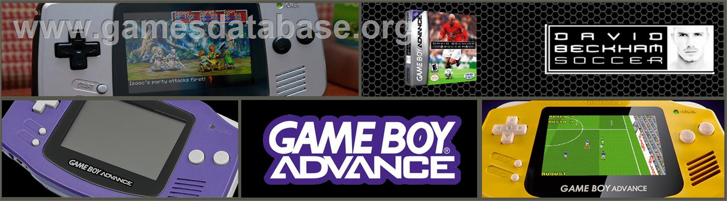 David Beckham Soccer - Nintendo Game Boy Advance - Artwork - Marquee