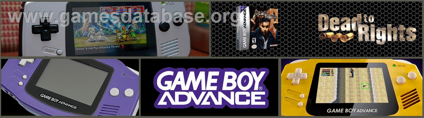 Dead To Rights - Nintendo Game Boy Advance - Artwork - Marquee
