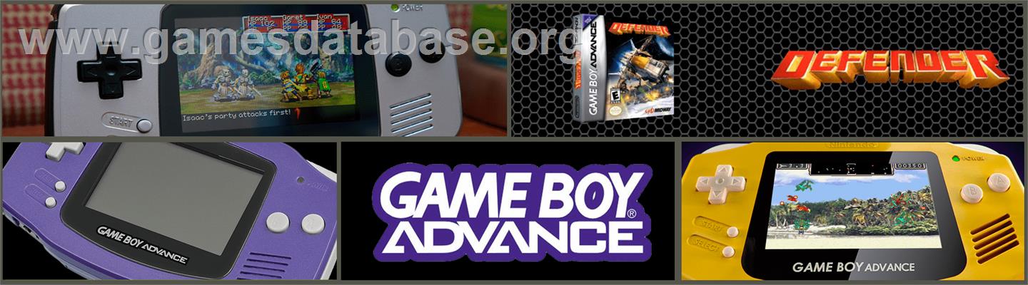 Defender - Nintendo Game Boy Advance - Artwork - Marquee