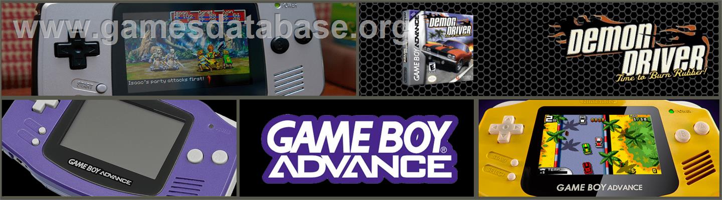 Demon Driver: Time to Burn Rubber - Nintendo Game Boy Advance - Artwork - Marquee