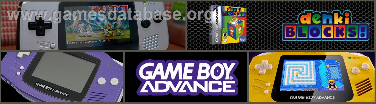 Denki Blocks! - Nintendo Game Boy Advance - Artwork - Marquee