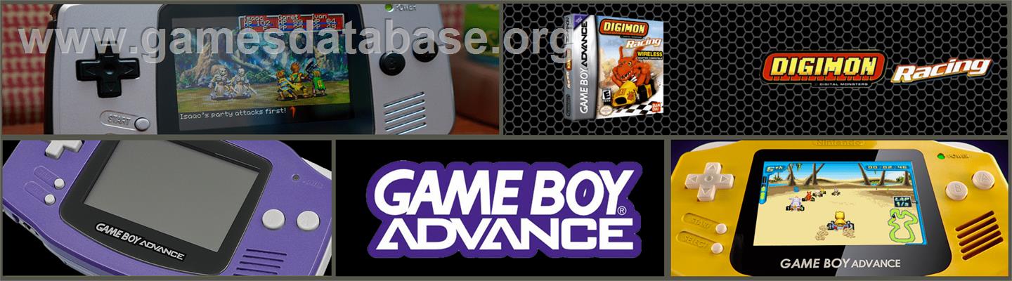 Digimon Racing - Nintendo Game Boy Advance - Artwork - Marquee