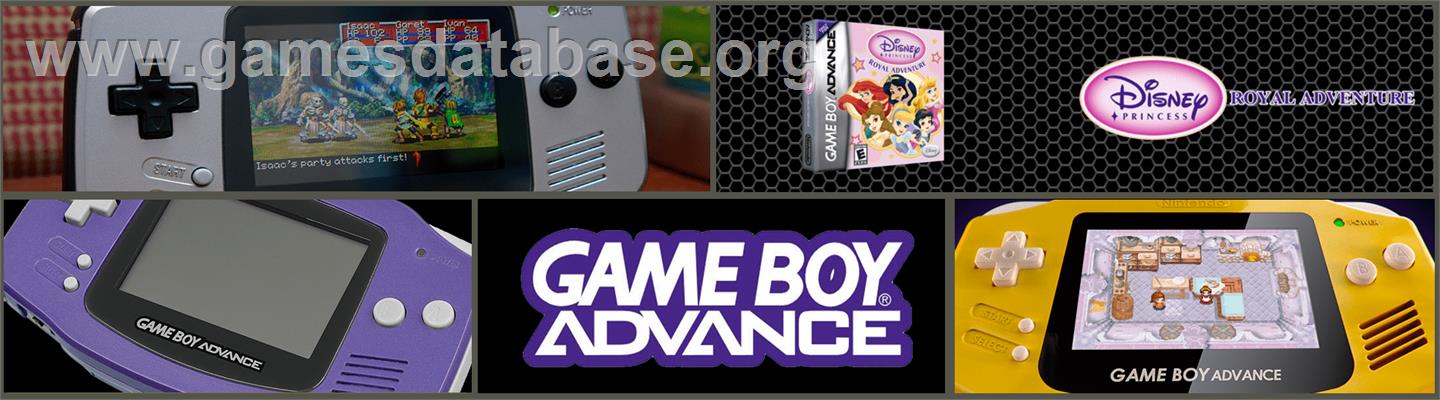 Disney Princess - Royal Adventure - Nintendo Game Boy Advance - Artwork - Marquee