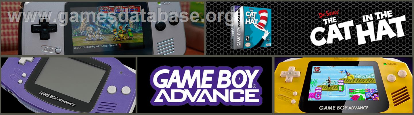 Dr. Seuss' The Cat in the Hat - Nintendo Game Boy Advance - Artwork - Marquee