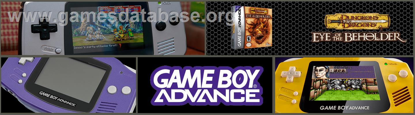 Dungeons & Dragons: Eye of the Beholder - Nintendo Game Boy Advance - Artwork - Marquee