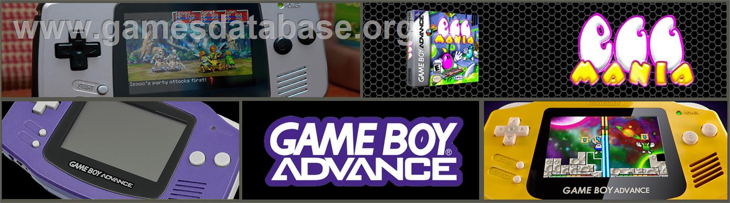 Eggo Mania - Nintendo Game Boy Advance - Artwork - Marquee