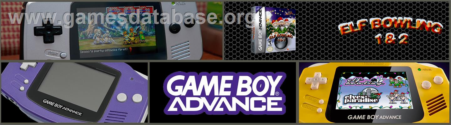 Elf Bowling 1 And 2 - Nintendo Game Boy Advance - Artwork - Marquee