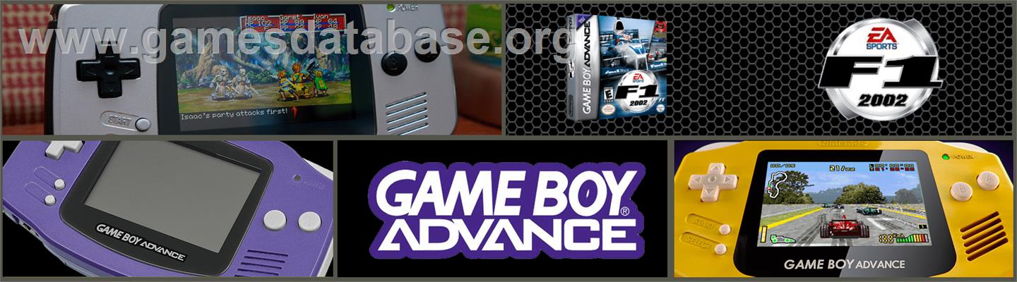F1 2002 - Nintendo Game Boy Advance - Artwork - Marquee