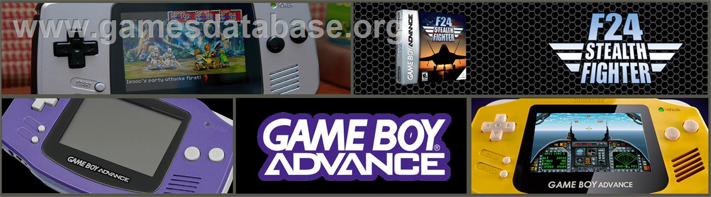 F24 Stealth Fighter - Nintendo Game Boy Advance - Artwork - Marquee