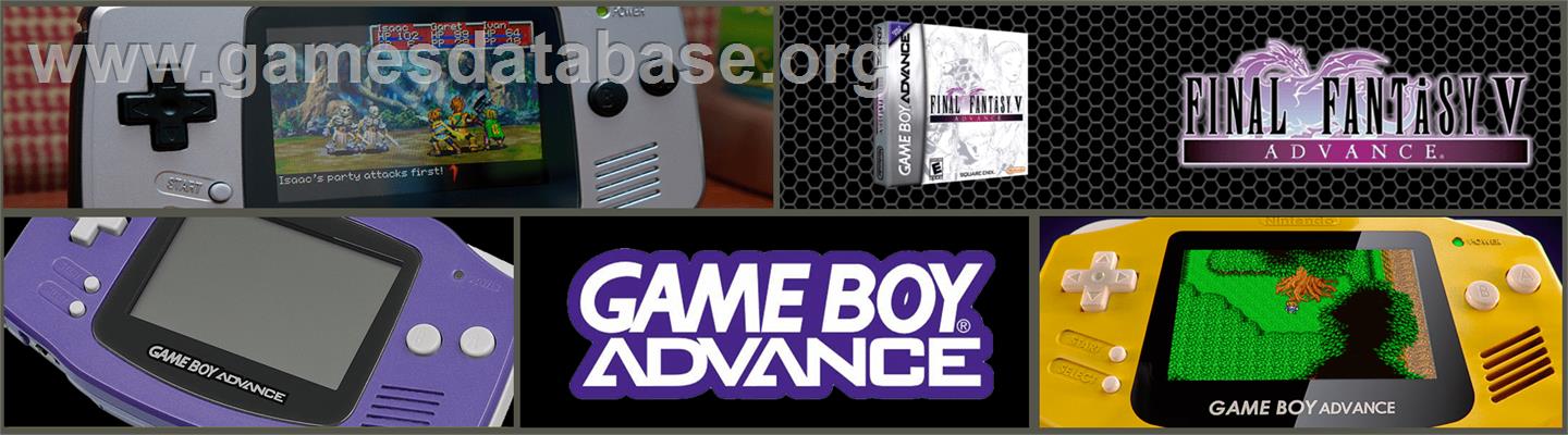 Final Fantasy 5 - Nintendo Game Boy Advance - Artwork - Marquee