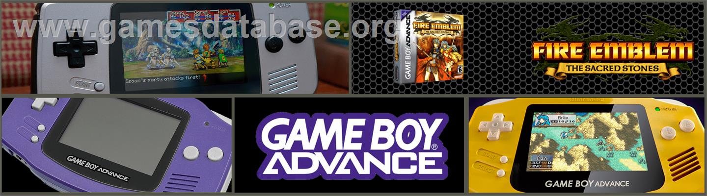 Fire Emblem - The Sacred Stones - Nintendo Game Boy Advance - Artwork - Marquee