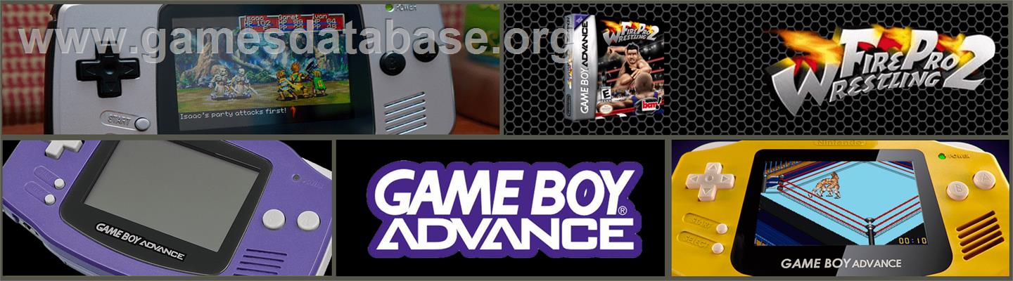 Fire Pro Wrestling 2 - Nintendo Game Boy Advance - Artwork - Marquee