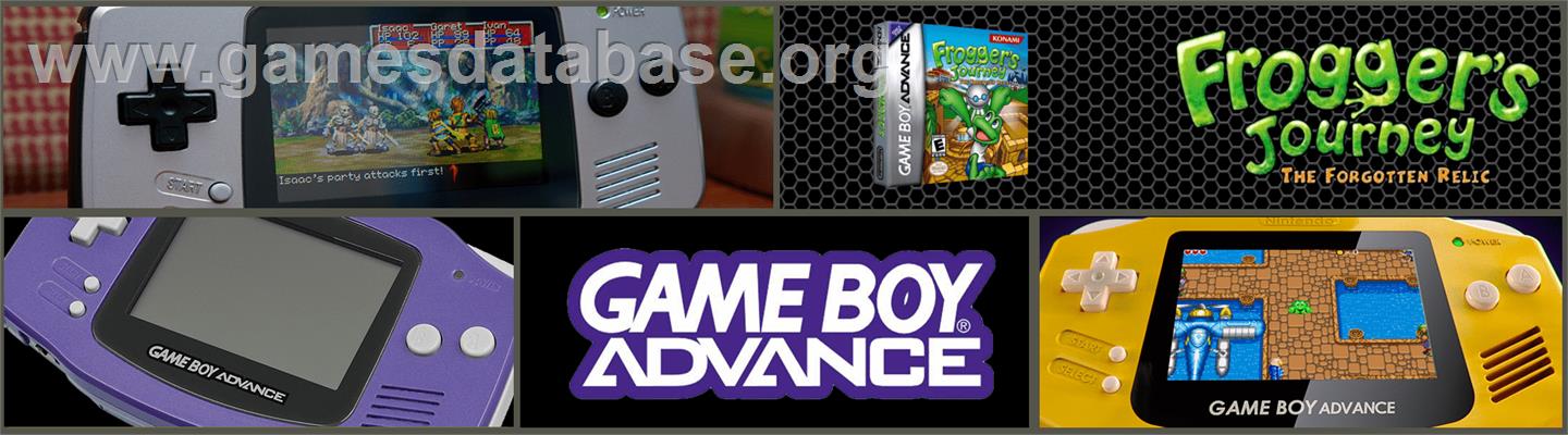 Frogger's Journey: The Forgotten Relic - Nintendo Game Boy Advance - Artwork - Marquee