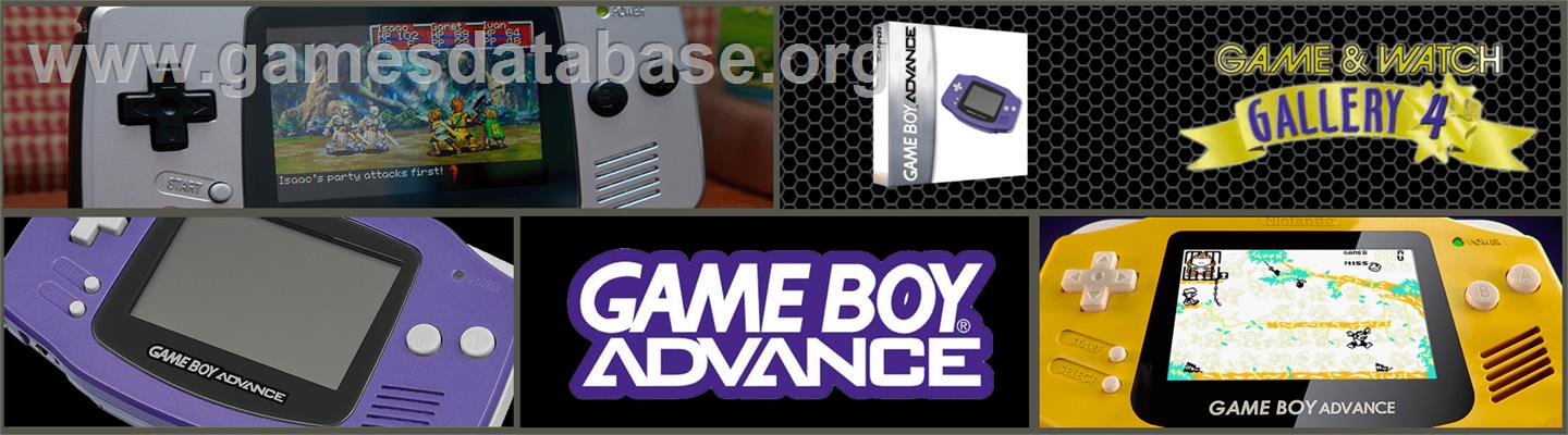 Game & Watch Gallery 4 - Nintendo Game Boy Advance - Artwork - Marquee