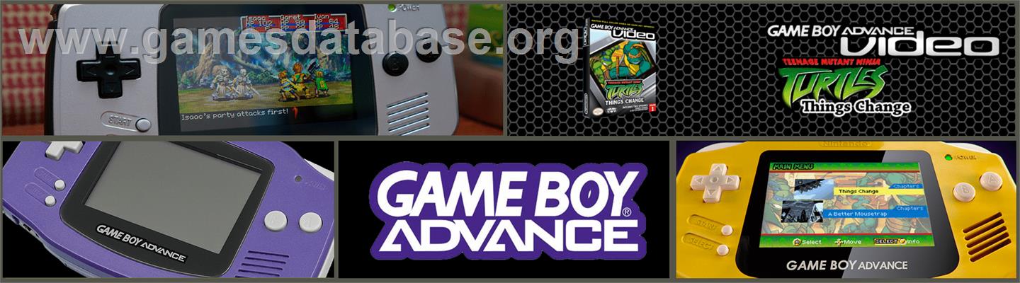 Game Boy Advance Video - Teenage Mutant Ninja Turtles - Le Demenagement - Nintendo Game Boy Advance - Artwork - Marquee