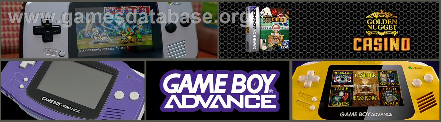 Golden Nugget Casino - Nintendo Game Boy Advance - Artwork - Marquee