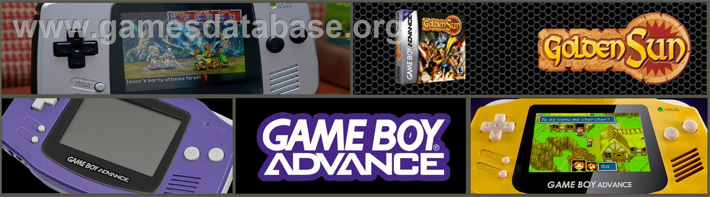 Golden Sun - Nintendo Game Boy Advance - Artwork - Marquee
