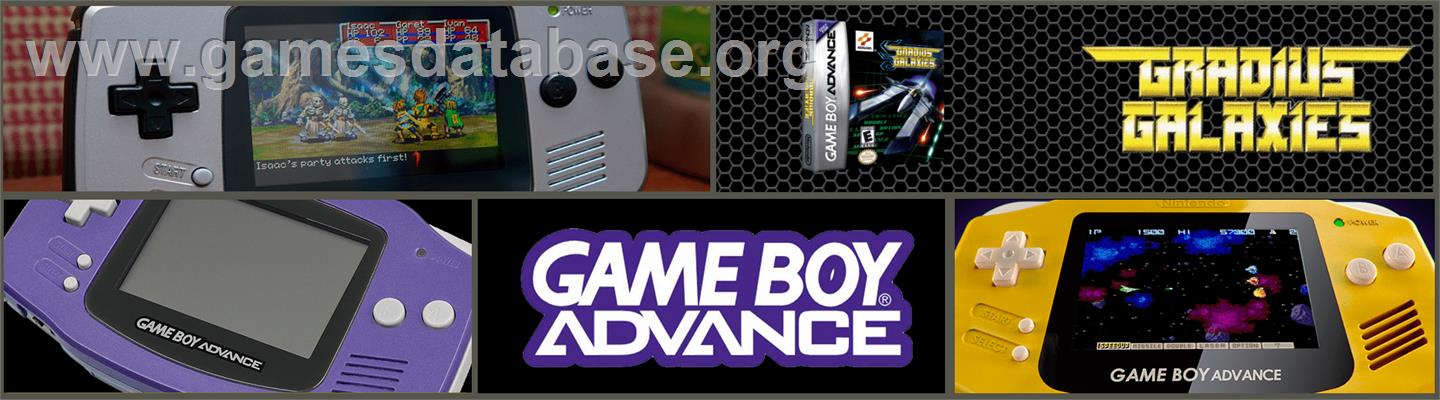 Gradius Galaxies - Nintendo Game Boy Advance - Artwork - Marquee