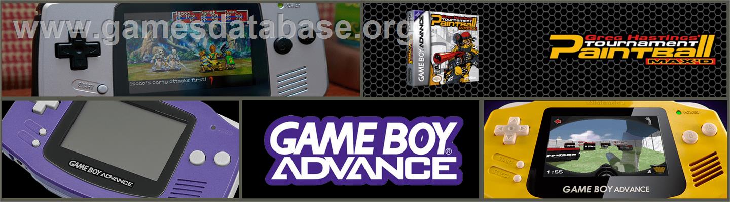 Greg Hastings' Tournament Paintball Max'd - Nintendo Game Boy Advance - Artwork - Marquee