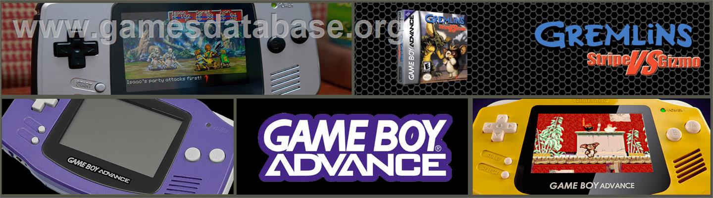 Gremlins - Stripe Vs Gizmo - Nintendo Game Boy Advance - Artwork - Marquee