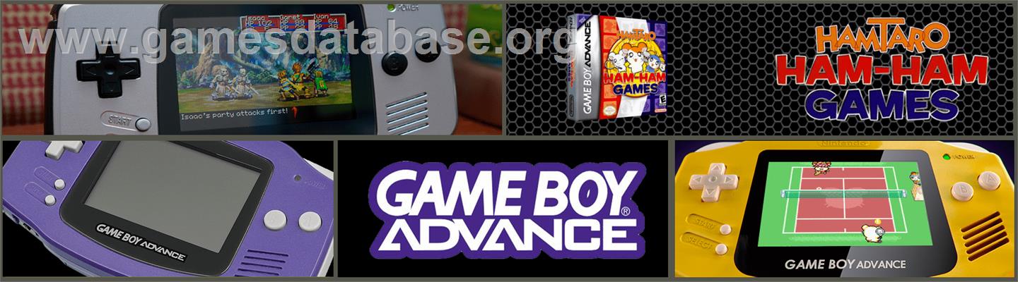 Hamtaro - Ham-ham Games - Nintendo Game Boy Advance - Artwork - Marquee