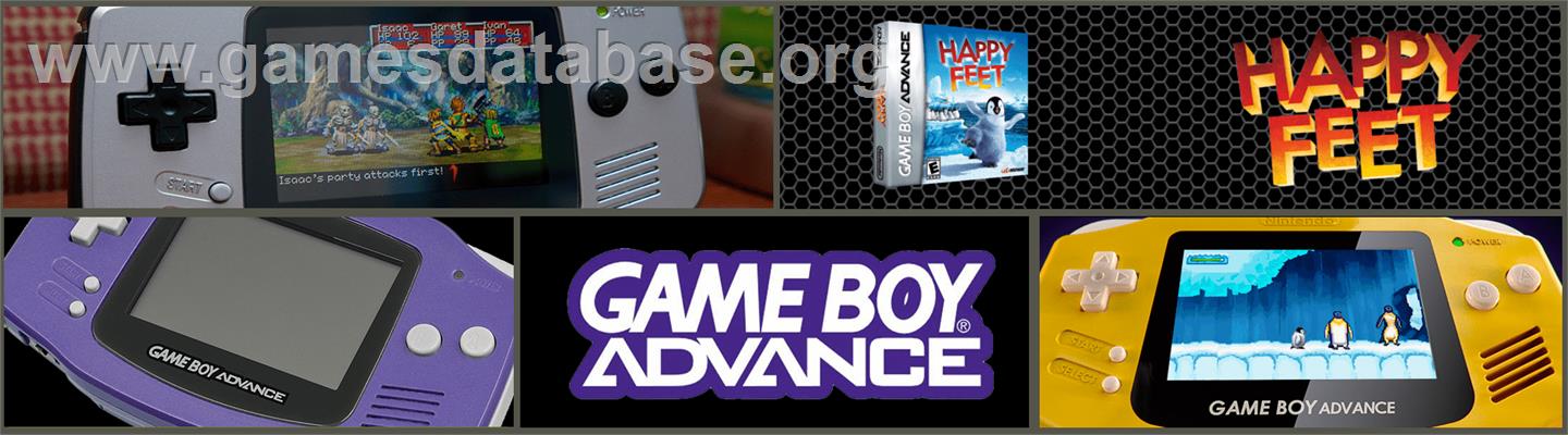 Happy Feet - Nintendo Game Boy Advance - Artwork - Marquee