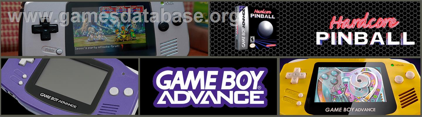 Hardcore Pinball - Nintendo Game Boy Advance - Artwork - Marquee
